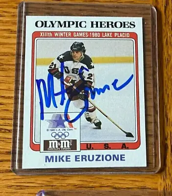 1983 Greatest Olympians #13 Mike Eruzione AUTOGRAPHED OLYMPIC HEROES 80 GOLD • $34.99