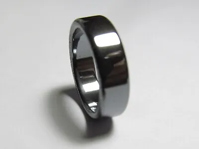 Stunning Magnetite Flat 4.7 To 5.7mm Band Ring Various Sizes MGTR3W • $8.50