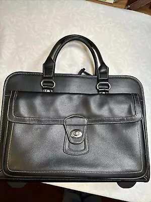 Samsonite Wheeled Rolling Carry-On Black Briefcase Luggage Bag Case Laptop • $48.50