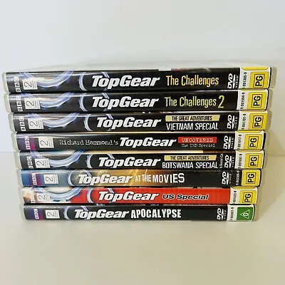 Top Gear Tv Series Specials Bulk Bundle Lot Of 8 Region 4 DVD Racing Cars • $27.96