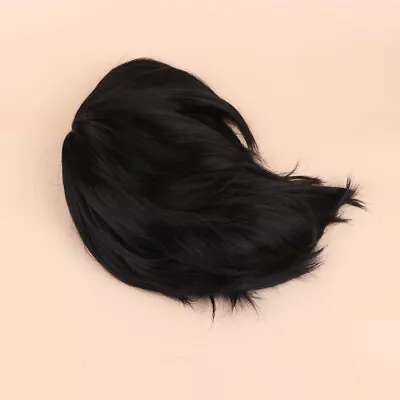  Black Wig With Bangs Japanese Clothes For Men Lifelike Straight Fashion • £13.29