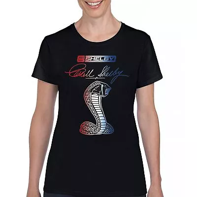 Shelby Cobra T-Shirt Mustang GT500 GT350 Racing GT Powered By Ford Women's Tee • $22.95