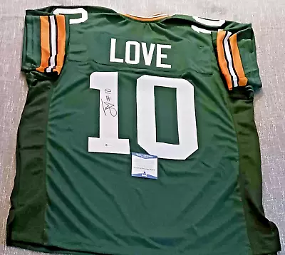 Jordan Love Green Bay Packers Autographed Replica Jersey Beckett Authenticated • $229