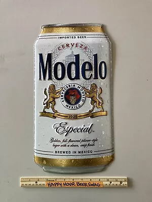 New Modelo Especial Can Metal Beer Bar Tin Tacker Sign Lot Cerveza Mexico • $26