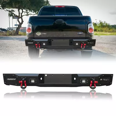 Vijay For 1997-2003 Ford F-150/1997-1999 F-250 Rear Bumper W/ LED Lights+D-Rings • $610.98