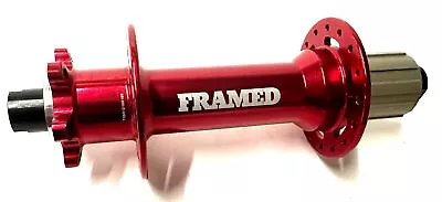 Framed 32h 197mm X 12mm REAR SEALED HUB Red 6-BOLT Fits SHIMANO HG  New • $49.97