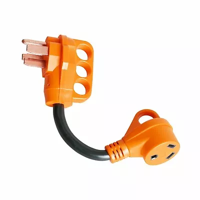 $11.98 • Buy 50 Amp Male To 30 Amp Female RV Power Adapter Trailer Electrical Converter Cord