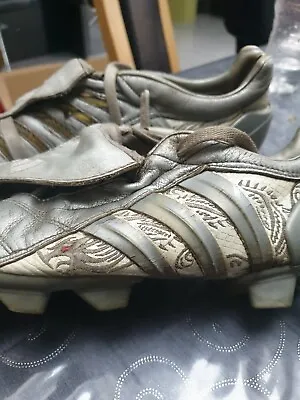 David Beckham 2004 Adidas Predator Pulse Dragon Football Boots Silver Size 8 • £140