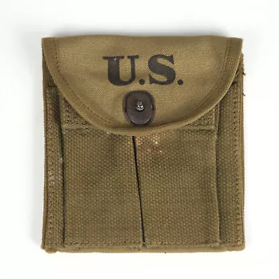 Original Ww2 Us M1 Carbine Ammo Pouch 2 Pockets Surplus Military • $37.04