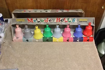 Vintage 1954 Knickerbocker Melode Musical Bells - Complete Set Of 8 And Box • $27.99