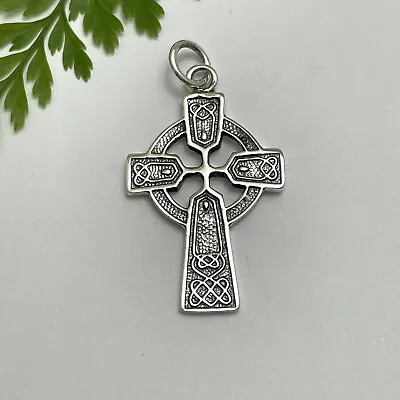 $35 • Buy Classic Solid Sterling Silver 925 Celtic Cross Pendant