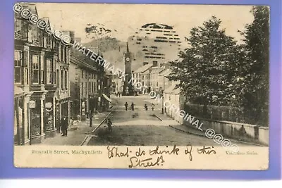 VERY EARLY 1905 PENRALLT STREET MACHYNLLETH POWYS Montgomeryshire POSTCARD • £1.29
