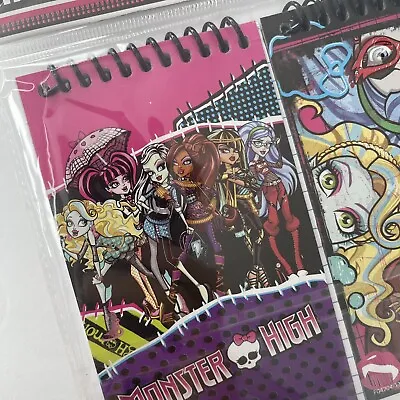 2013 Monster High Dolls Party Favor Notepad Accessories Pack Of 2 New Freaky Fab • $14.99