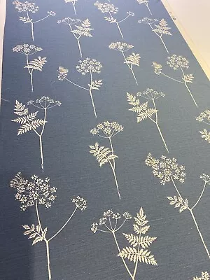 Vanessa Arbuthnott Cowparsley Cornflower Blue Fabric Remnant • £25