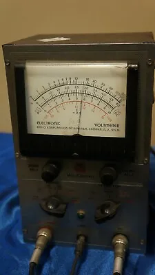 RCA Voltohmyst Type 195A  With Probes VINTAGE Volt Meter AS IS UNTESTED • $49.95