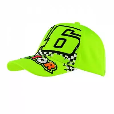 VR46 Baseball Cap ROSSI 46 FLUO YELLOW VRMCA390228 • $38.12