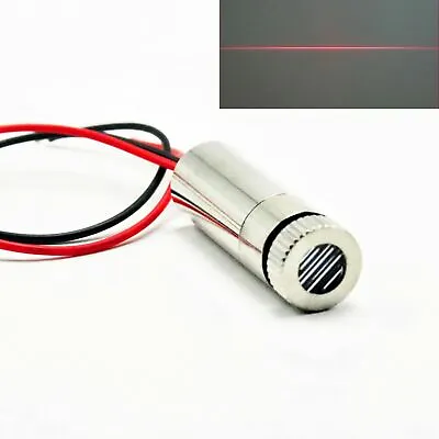 Red 650nm 30mW Focusable Line Laser Diode Module 12x35mm Driver 3-5V Cable • £8.27