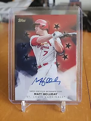 2024 Topps Series 1 Matt Holliday Black  /199 Baseball Stars Autograph Card  • $49.99