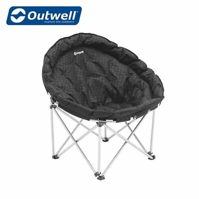 Outwell Casilda Folding Chair Black - Camping Caravan Motorhome Fishing Chair  • £41.99