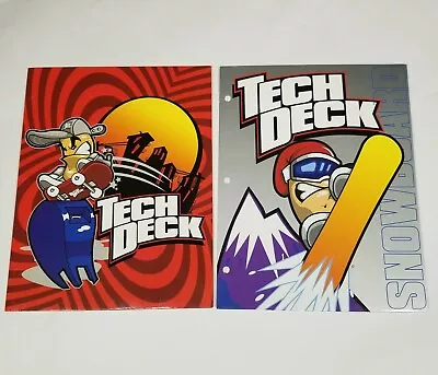 Vintage Lot Set Of 2 Tech Deck Dude Skateboard Snowboard Folders X-Concepts • $11.88