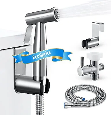 Toilet Handheld Bidet Water Sprayer Stainless Steel Muslim Shower Hose Set Cloth • $32.20