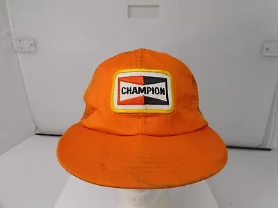 Vintage Champion Hat Adjustable Products Snapback Patch Trucker Mesh Snapback • $6.99