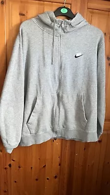 Grey Nike Zip Ip Hoodie XXL • £3
