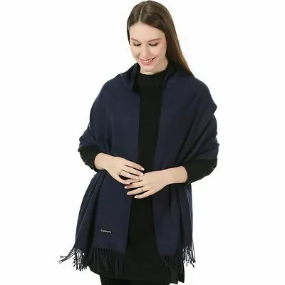 Winter Scarf Pashmina Shawl Wrap For Women Long Large Warm Thick Reversible • £11.99