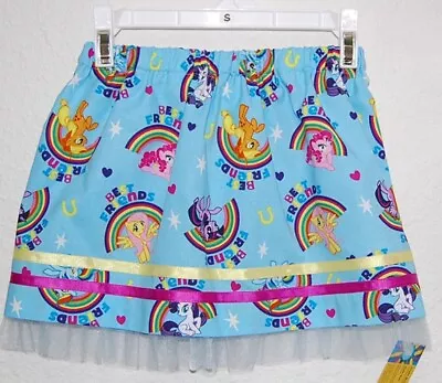 Girl's Skirt Made W/licensed Blue My Little Pony Cotton Fabric-Sz.S(3/4) • $8.99