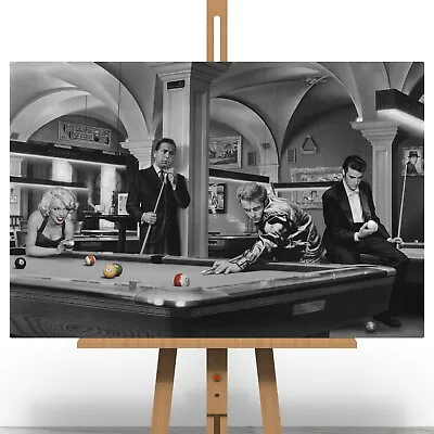 Marilyn Monroe Elvis James Dean Canvas Print Picture Retro Wall Art Pool Table • £27.99