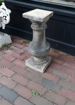 $465 • Buy Antique Marble Column Architectural Salvage Pedestal Garden Plant Stand