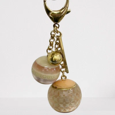 $180 • Buy LOUIS VUITTON M95507 Key Ring Bag Charm Bijou Sac Mini Lin Croisette Ball [Used]