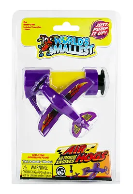 Worlds Smallest AIR HOGS Flying Air Pressure MINIATURE Plane W/ Pump • $11.95