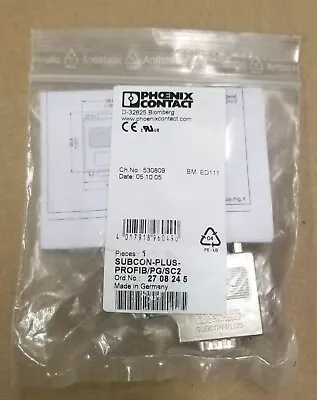 Phoenix Contact 2708245 D-Sub Standard Connectors Angled Profibus Conn • $18
