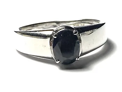 2.50Ctw Midnight Sapphire Men Ring Stainless Steel Sz13 • $14