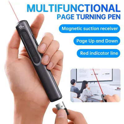 Power Point Presentation Remote Wireless USB Presenter Laser Pointer Clicker Pen • £8.79