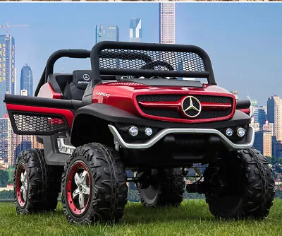 Mercedes Unimog Truck 200 W Drive Kids Ride Battery Powered Electric Car W/RC • $729