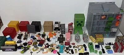 Minecraft And Roblox Figure Accessories Pieces Lot Creeper Vinyl Playset Games • $29.99