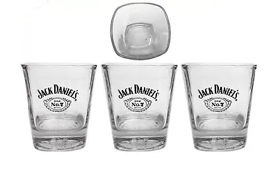 $49.99 • Buy JACK DANIELS WHISKEY No.7 -3 X EMBOSSED BASED TUMBLER GLASSES BNWOB MAN CAVE USA