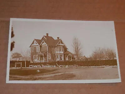 La Fayette Il - 1907-1920's Era Real Photo Postcard - Miner's Residence - Stark • $19.75