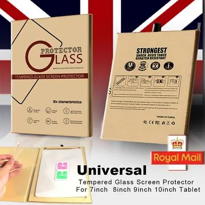 9H Tempered Glass Film Screen Protector Cover For 7  8  9  10  Tablet • £4.96