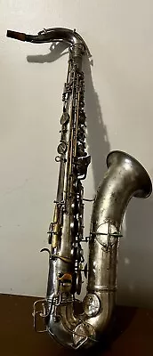 1928 C.G. Conn New Wonder Tenor Saxophone - Silver  Plated • $1599