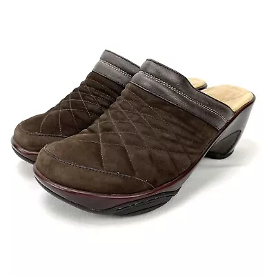 J-41 Rome Mule Slip On Shoes Brown Quilted Clog Women's Size 8 [WJ08ROM02] • $18.59