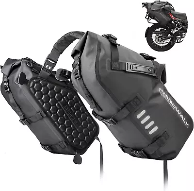 Rhinowalk Motorcycle Saddlebags Waterproof 28L (14L*2) Side Saddlebags Compa... • $287.99