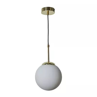 Modern Ceiling Light Fitting Opal Glass Globe Shade Lampshade Pendant Lighting • £21.59