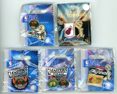 2012 NBA Conference Finals & Finals Pin Choice Heat Champs Thunder Celtics East • $8