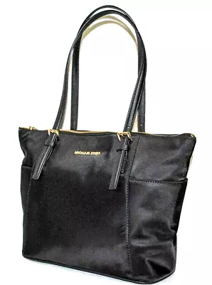 Michael Kors 'Jet Set EW' Top Zip Nylon Tote Black $198 • $111.29