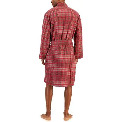 Club Room Mens Plaid Sleepwear Nightwear Robe Loungewear BHFO 8037 • $7.99