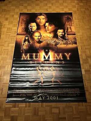 MUMMY RETURNS (2001) Vinyl Movie Banner - Brendan Fraser - 58” X 94” • $189.99