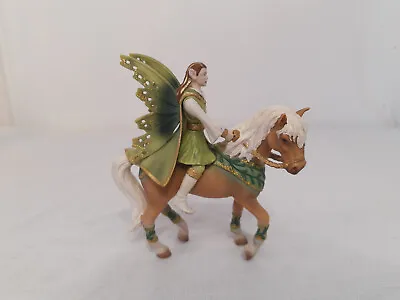 Fantasy Toy Fairy Elf On Horse Figurine Schleich Germany • £12